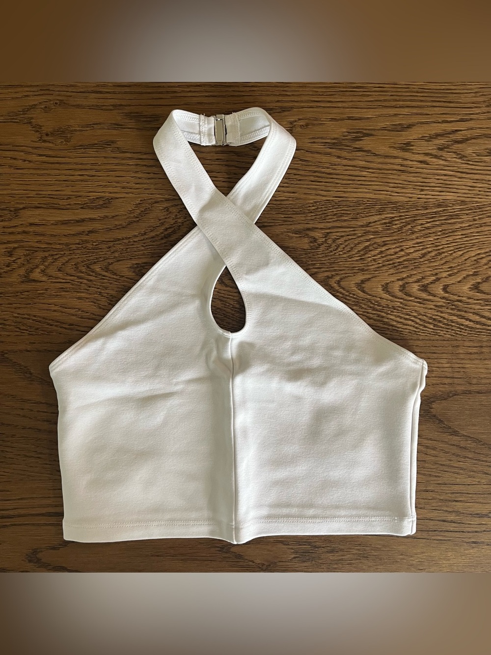 Sunday Best White Crop Tank Top